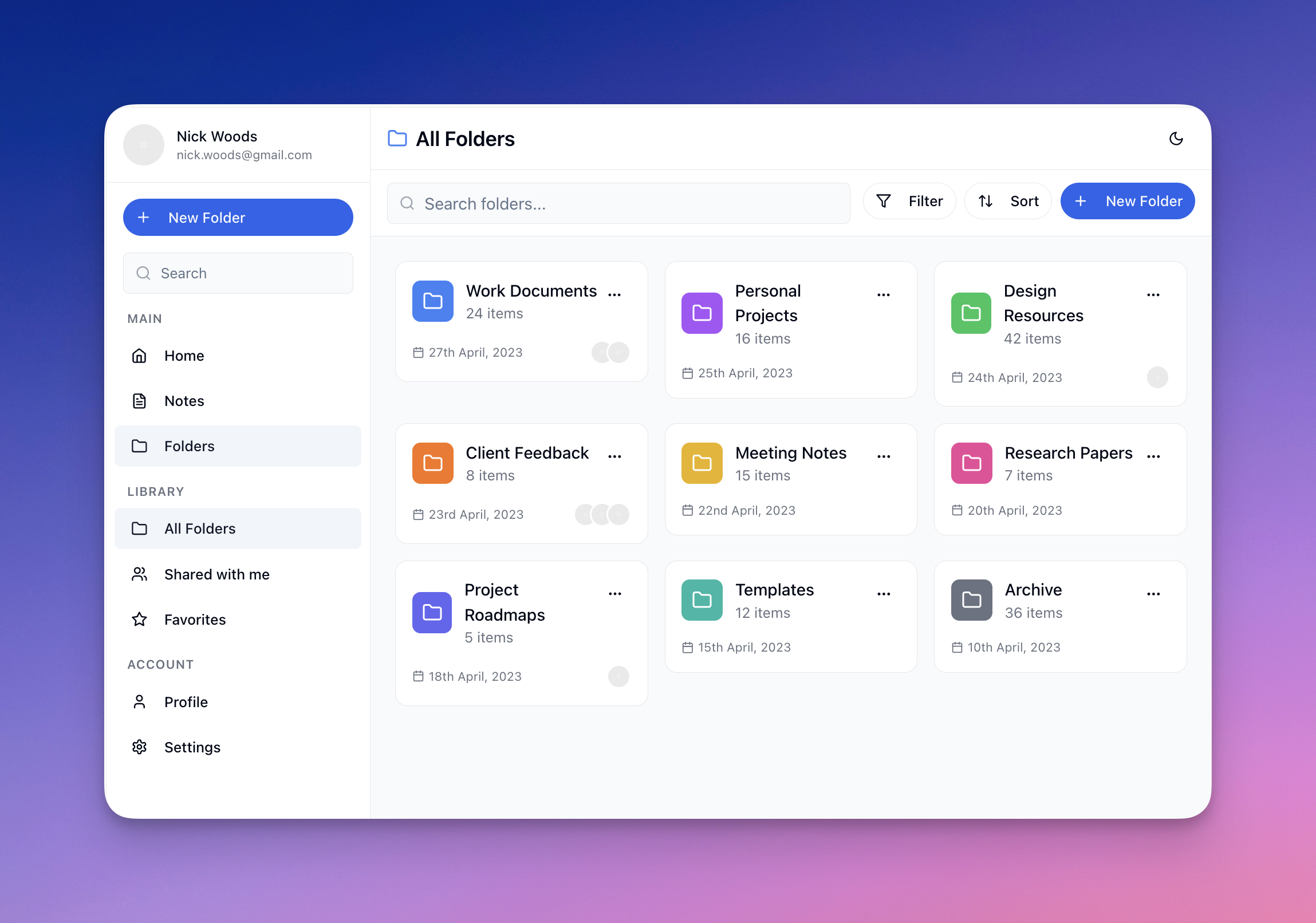 Notes Taking App (NoteFlow)